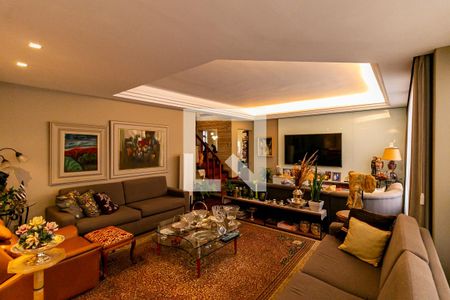 Sala  de apartamento à venda com 4 quartos, 340m² em Lourdes, Belo Horizonte