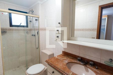 Banheiro da Suíte 1 de apartamento à venda com 3 quartos, 120m² em Mirandópolis, São Paulo