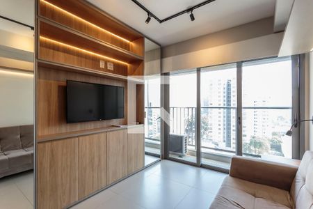 Sala/Quarto de kitnet/studio para alugar com 1 quarto, 24m² em Indianópolis, São Paulo