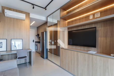 Sala/Quarto de kitnet/studio para alugar com 1 quarto, 24m² em Indianópolis, São Paulo