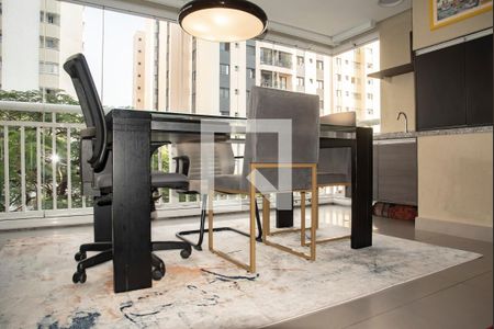 Varanda Gourmet da Sala de apartamento para alugar com 2 quartos, 84m² em Chácara Inglesa, São Paulo