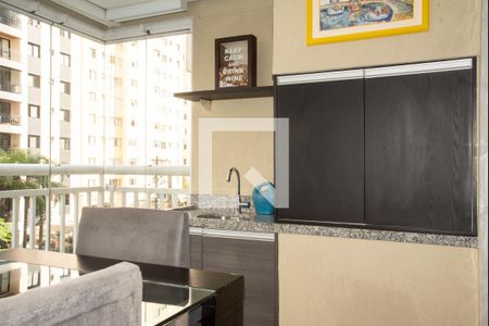 Varanda Gourmet da Sala de apartamento para alugar com 2 quartos, 84m² em Chácara Inglesa, São Paulo