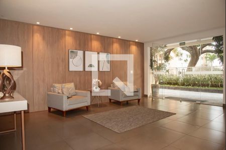 Apartamento para alugar com 84m², 2 quartos e 2 vagasHall social