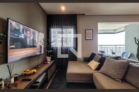 Sala de apartamento à venda com 2 quartos, 70m² em Campestre, Santo André