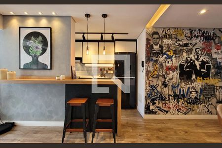 Cozinha de apartamento à venda com 2 quartos, 70m² em Campestre, Santo André