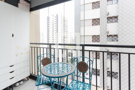 Varanda Sala de apartamento à venda com 1 quarto, 32m² em Pompeia, São Paulo