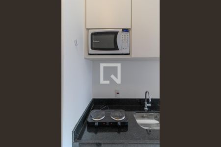 Cozinha de kitnet/studio à venda com 1 quarto, 28m² em República, São Paulo