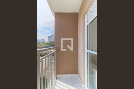 Varanda da Sala de apartamento à venda com 1 quarto, 27m² em Jardim Caravelas, São Paulo