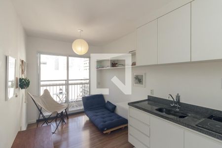 Sala de apartamento para alugar com 1 quarto, 28m² em República, São Paulo