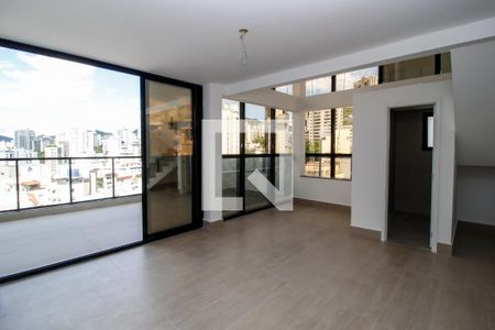 Sala de apartamento à venda com 3 quartos, 202m² em Sion, Belo Horizonte