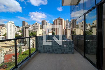 Sacada de apartamento à venda com 3 quartos, 202m² em Sion, Belo Horizonte