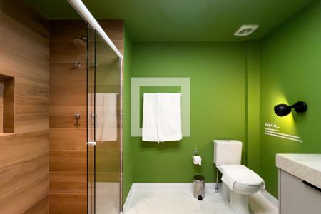 Banheiro de kitnet/studio à venda com 1 quarto, 34m² em Vila Mariana, São Paulo