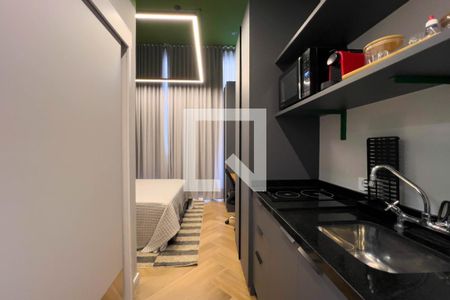 Cozinha de kitnet/studio à venda com 1 quarto, 34m² em Vila Mariana, São Paulo