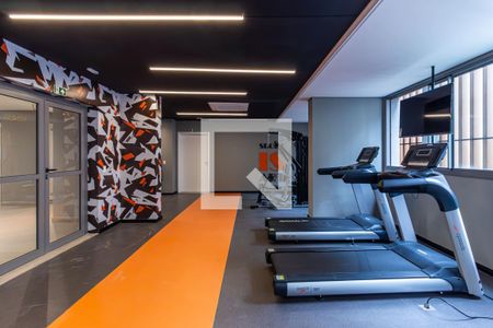 Studio para alugar com 24m², 1 quarto e sem vaga Studio para alugar com 24m², 1 quarto e sem vagaÁrea Comum - Academia