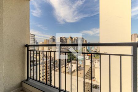 Varanda de kitnet/studio para alugar com 1 quarto, 28m² em República, São Paulo