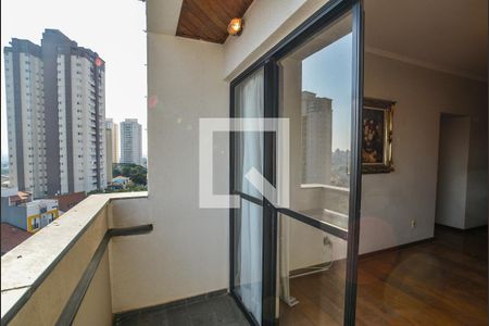 Varanda da Sala de apartamento à venda com 3 quartos, 126m² em Vila Floresta, Santo André