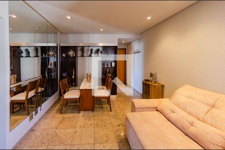 Sala de apartamento à venda com 3 quartos, 78m² em Belvedere, Belo Horizonte