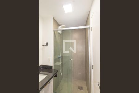 Studio à venda com 38m², 1 quarto e 1 vagaDetalhe do banheiro