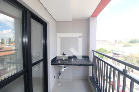 Studio à venda com 39m², 1 quarto e 1 vagaVaranda