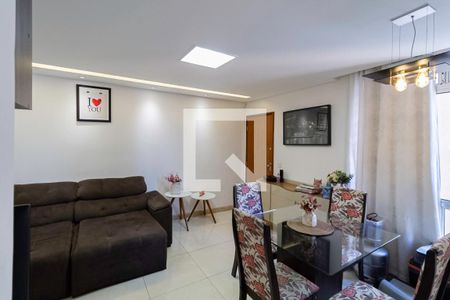 Sala de apartamento à venda com 2 quartos, 75m² em Castelo, Belo Horizonte