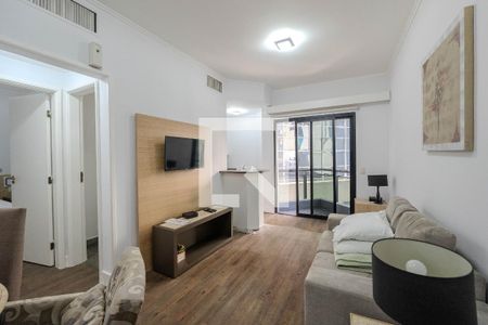 Sala/Cozinha de apartamento para alugar com 1 quarto, 48m² em Consolação, São Paulo