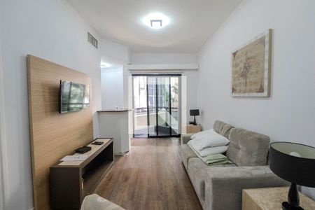 Sala/Cozinha de apartamento para alugar com 1 quarto, 48m² em Consolação, São Paulo