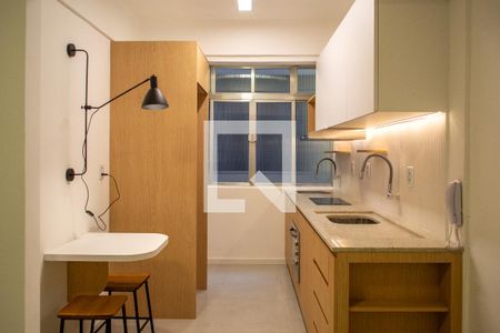 Cozinha de apartamento à venda com 1 quarto, 32m² em Cidade Baixa, Porto Alegre