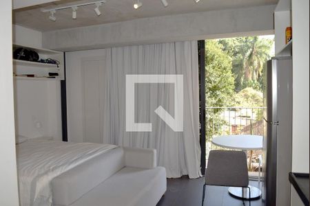 Studio à venda com 28m², 1 quarto e sem vagaVista geral da porta
