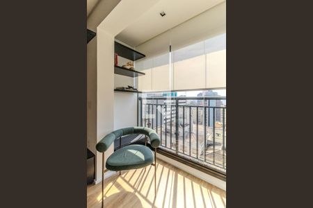 Studio para alugar com 26m², 1 quarto e sem vagaVaranda