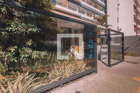 Apartamento para alugar com 35m², 1 quarto e 1 vagaFachada e portaria