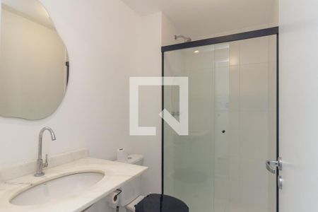 Banheiro de kitnet/studio para alugar com 1 quarto, 27m² em Vila Buarque, São Paulo