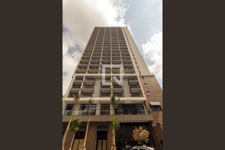 Studio para alugar com 27m², 1 quarto e sem vaga Studio para alugar com 27m², 1 quarto e sem vagaFachada