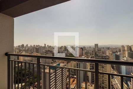 Studio para alugar com 27m², 1 quarto e sem vaga Studio para alugar com 27m², 1 quarto e sem vagaVaranda