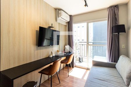 Sala de apartamento para alugar com 1 quarto, 25m² em República, São Paulo
