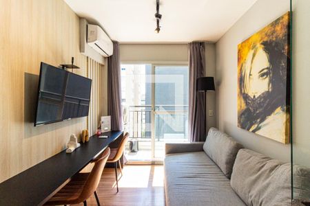 Sala de apartamento para alugar com 1 quarto, 25m² em República, São Paulo