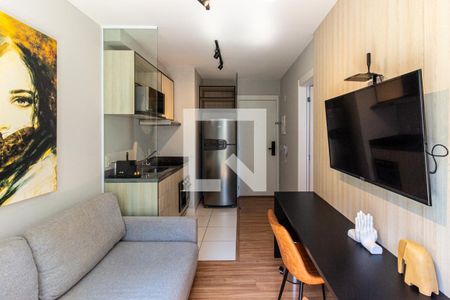 Sala de apartamento para alugar com 1 quarto, 25m² em República, São Paulo
