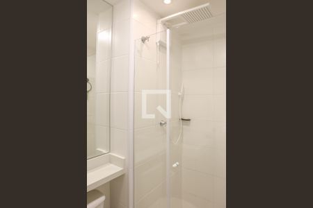 Banheiro da Suíte de apartamento à venda com 1 quarto, 28m² em Vila Romana, São Paulo