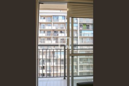 Vista da Sala de apartamento à venda com 1 quarto, 28m² em Vila Romana, São Paulo