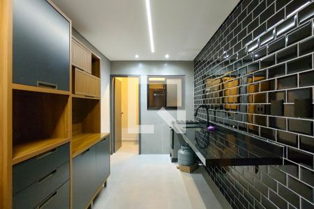 Cozinha de apartamento para alugar com 1 quarto, 56m² em Vila Tupi, Praia Grande