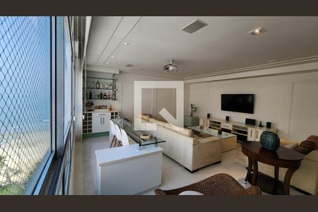 Sala de apartamento para alugar com 3 quartos, 160m² em Boqueirão, Santos