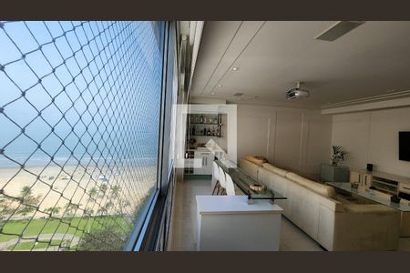 Detalhe Sala de apartamento para alugar com 3 quartos, 160m² em Boqueirão, Santos