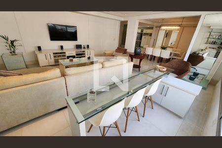 Sala de apartamento para alugar com 3 quartos, 160m² em Boqueirão, Santos