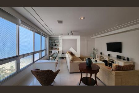Sala de apartamento para alugar com 3 quartos, 160m² em Boqueirão, Santos