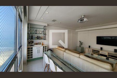 Detalhe Sala de apartamento para alugar com 3 quartos, 160m² em Boqueirão, Santos