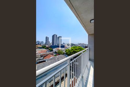 Varanda da Sala de apartamento à venda com 1 quarto, 27m² em Belenzinho, São Paulo