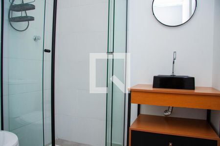 Studio para alugar com 25m², 1 quarto e sem vaga Studio para alugar com 25m², 1 quarto e sem vagaBanheiro