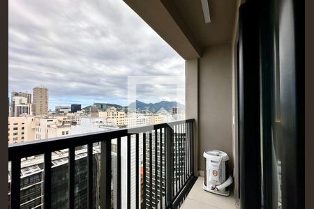 Varanda de kitnet/studio à venda com 1 quarto, 32m² em Centro, Rio de Janeiro