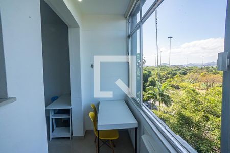 Varanda da Sala de apartamento para alugar com 1 quarto, 39m² em Flamengo, Rio de Janeiro