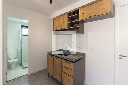 Cozinha de kitnet/studio para alugar com 1 quarto, 27m² em Vila Buarque, São Paulo