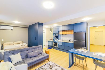 Sala de apartamento para alugar com 1 quarto, 38m² em Vila São Francisco (zona Sul), São Paulo